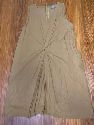 This is April linen dress