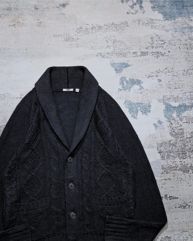 Cardigan Collar Cable Uniqlo, foto 3