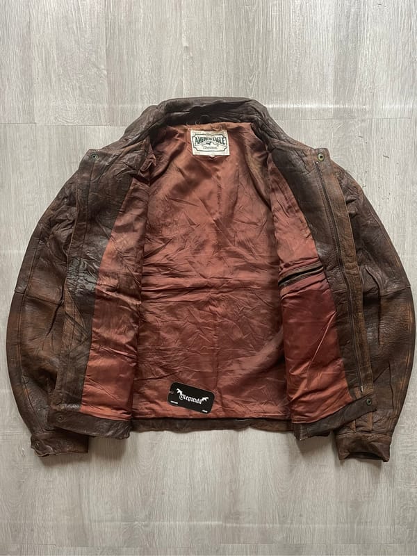 American Eagle Vintage Vasual Leather Jacket, foto 4