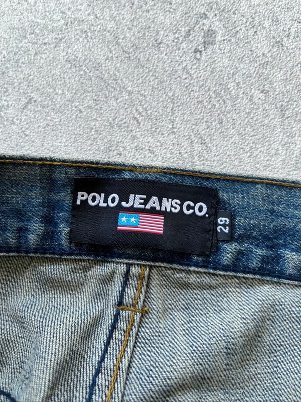 Polo Slim Fit Dark Washed Blue Jeans, foto 8