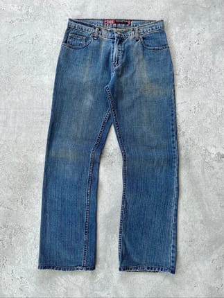 Revos Campus Straight Fit Washed Blue Jeans
