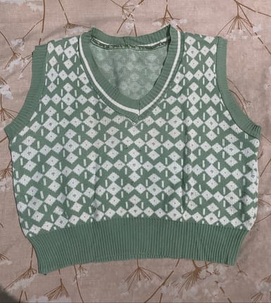 Vest Rajut V-Neck