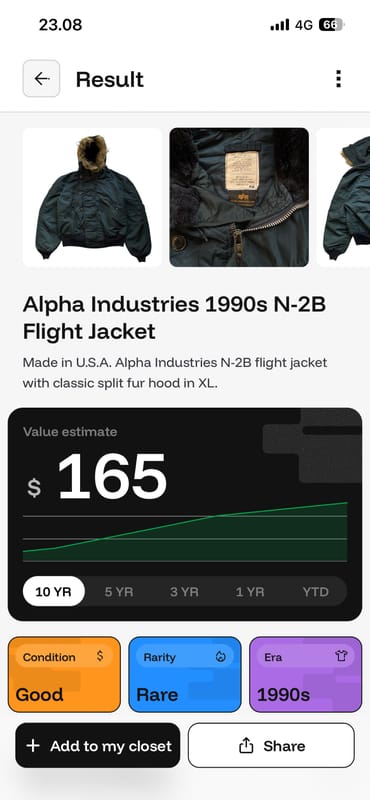 Alpha Industries N2B Flight Bomber Jacket, foto 7