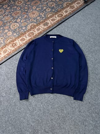 COMME des GARCONS Cardigan Oneck -Navy