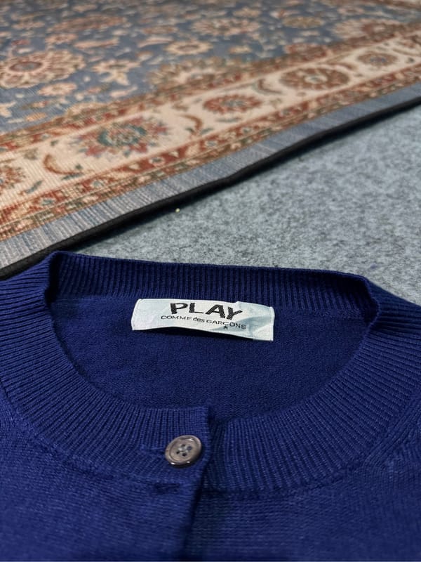 COMME des GARCONS Cardigan Oneck -Navy, foto 6