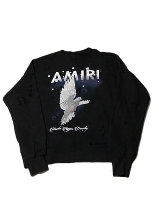 AMIRI distressed crewneck sweatshirt