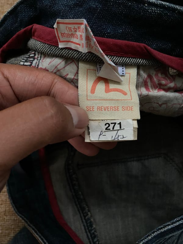Vintage 2000s Evisu Denim Long Pants, foto 5