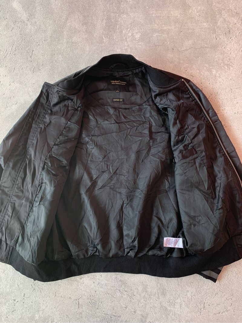 Vintage Y2K Bomber jacket Pria black, foto 7