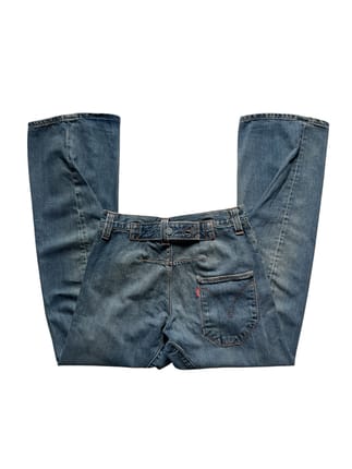 2000’s Levi’s Engineered Buckle Back Washed Blue Jeans