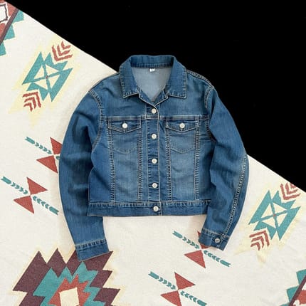 Jacket Crop Denim Uniqlo
