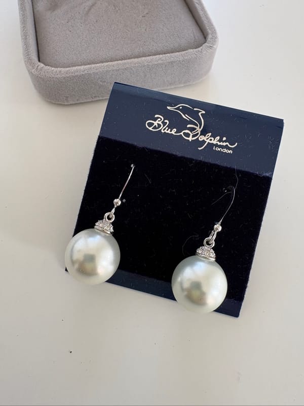 Blue Dolphin Authentic Pearl Earrings, foto 2