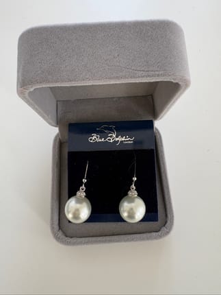 Blue Dolphin Authentic Pearl Earrings