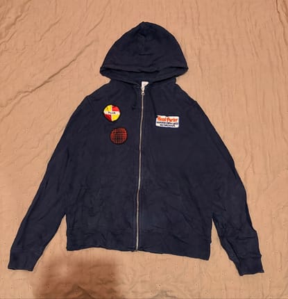 Head Porter Plus 2000s Patched Zip Hoodie