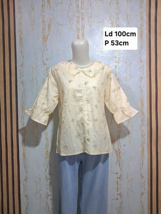 Blouse baby yellow motif