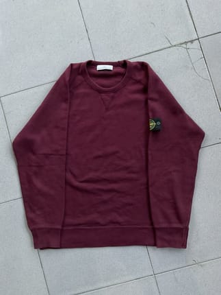 sweatshirt stone island maroon