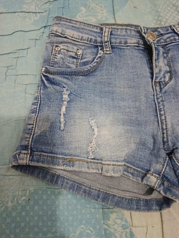 Y2K Emo Short Wanita blue, foto 2