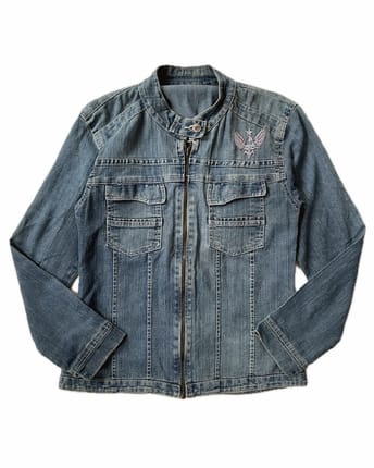 Denim Biker Jacket