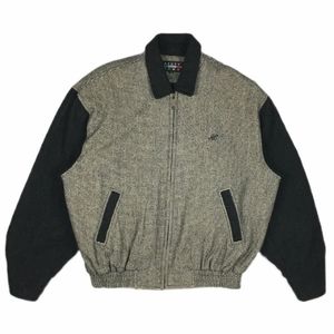Casual Bomber jacket Pria tan black
