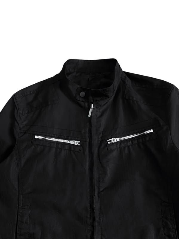 Comme Ça Ism zipper moto minimal jacket black outer jaket bi, foto 4