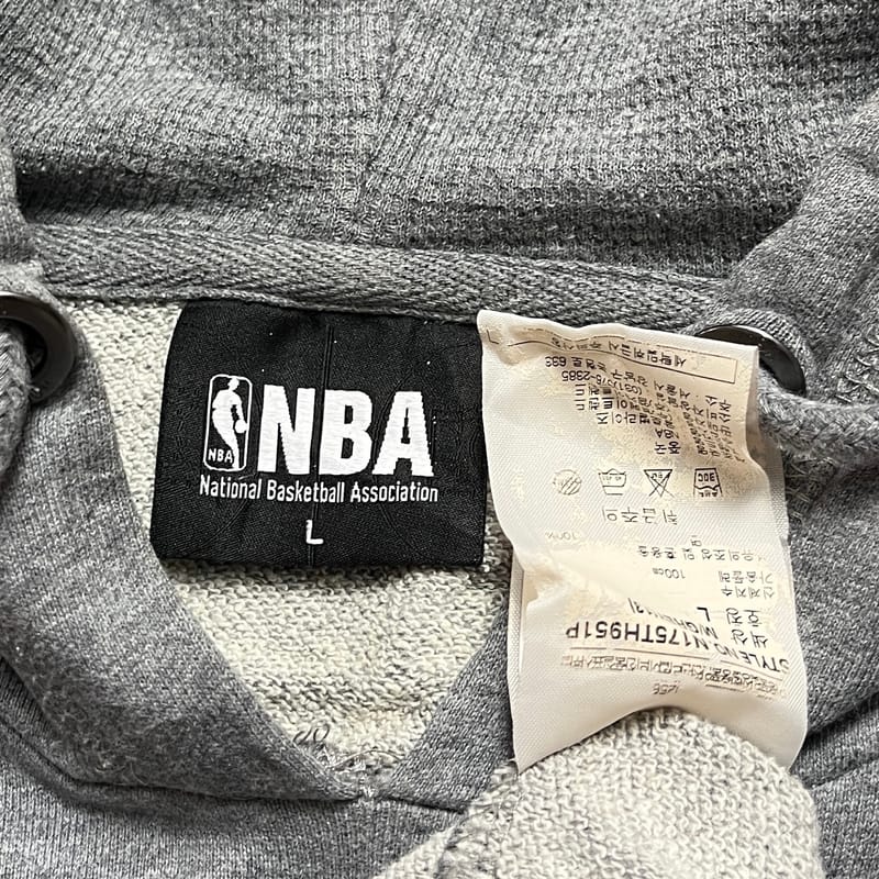 NBA Rubber Patch Logo Misty Grey Hoodie, foto 5