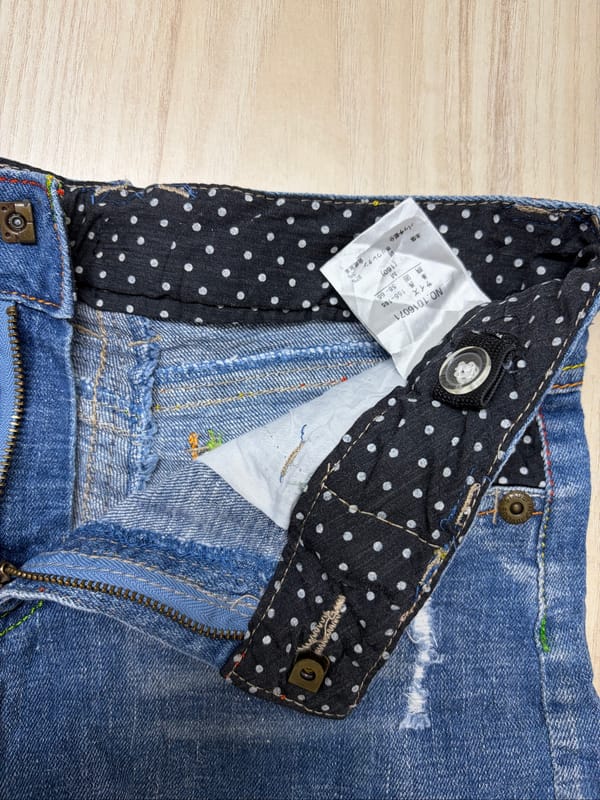 EVOLUTION JAPAN Short Pants y2k Retro Denim, foto 7