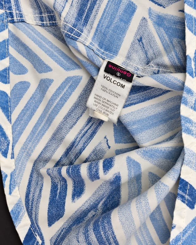 Kemeja Volcom Geometris Blue White, foto 4