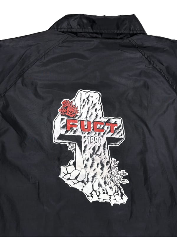 FUCT Rip Off Santa Cruz Dot Blek Coach Jacket, foto 3