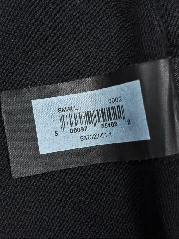 Yeezy x GAP Blek Zip Up Hoodie, foto 5