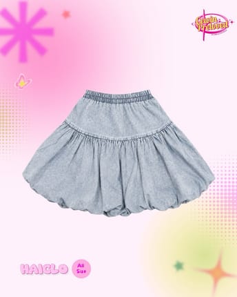 Rok denim ballon