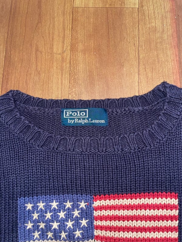 Knit polo ralph lauren flag usa, foto 3