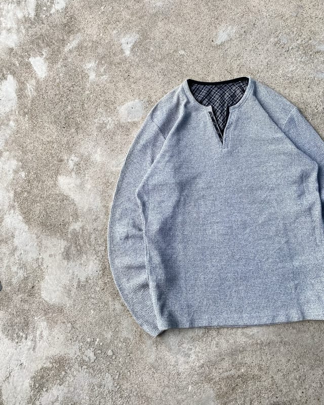 FREUDE GREY HENLEY LONGSLEEVE, foto 2