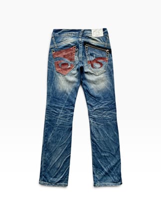 2000s Red Papper - Denim Jeans Faded Style Y2k