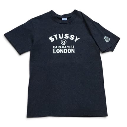 Vintage Stussy London Earlham made Black tag Old Stussy Rare