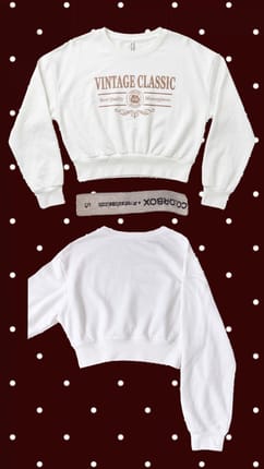 Crop sweatshirt colorbox