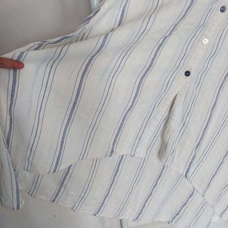 Tunik Putih Salur Biru, foto 6