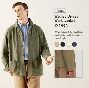 Uniqlo Vintage Casual Parka Pria green