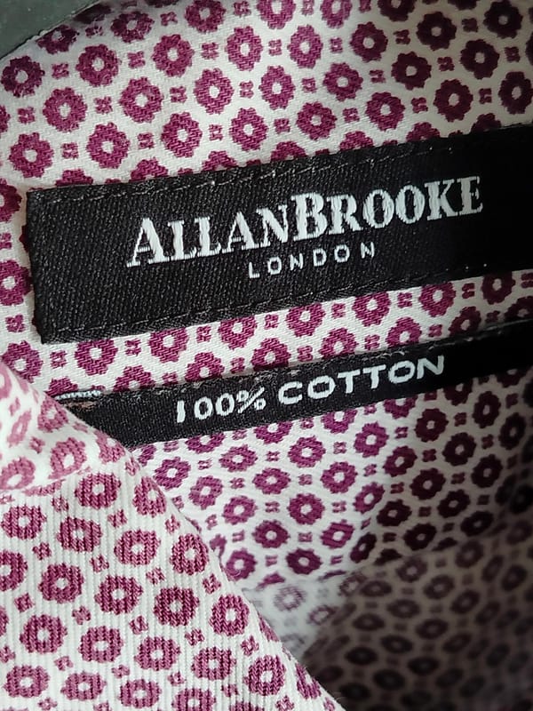 kemeja Allan Brook pria SIZE L branded, foto 5