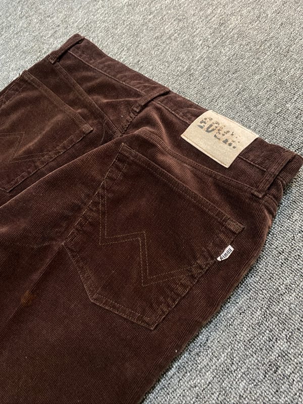Corduroy Edwin International Basic Brown Reguler fit size 34, foto 7