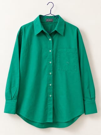 EVIDAY Emerald Green Oversized Shirt