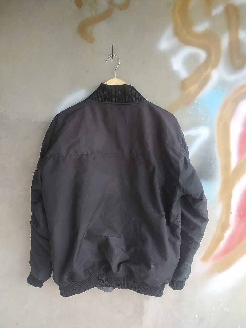 Biker Casual Bomber jacket Pria black, foto 6