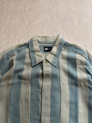 Issey miyake design hamilton stripe shirt