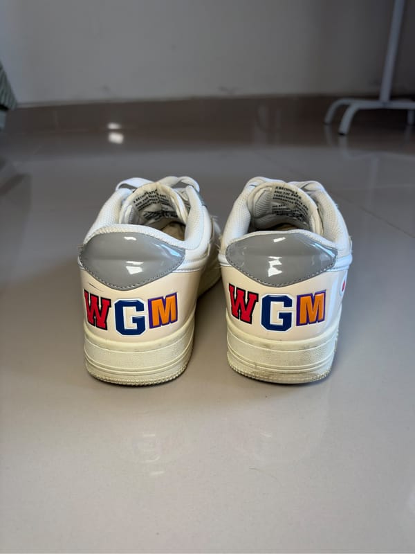 Original BAPE Shark Sneakers White/Grey, foto 7