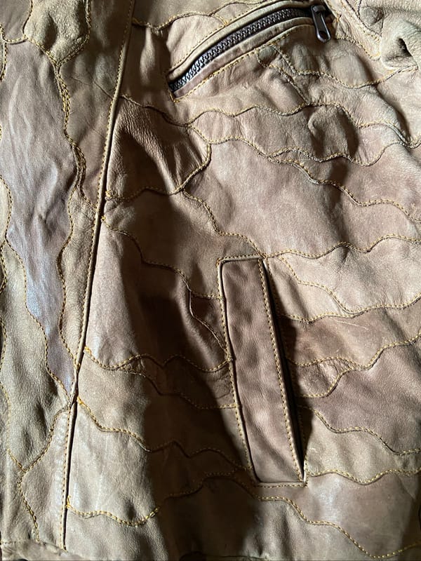 Vintage Seiko Leather jacket, foto 4