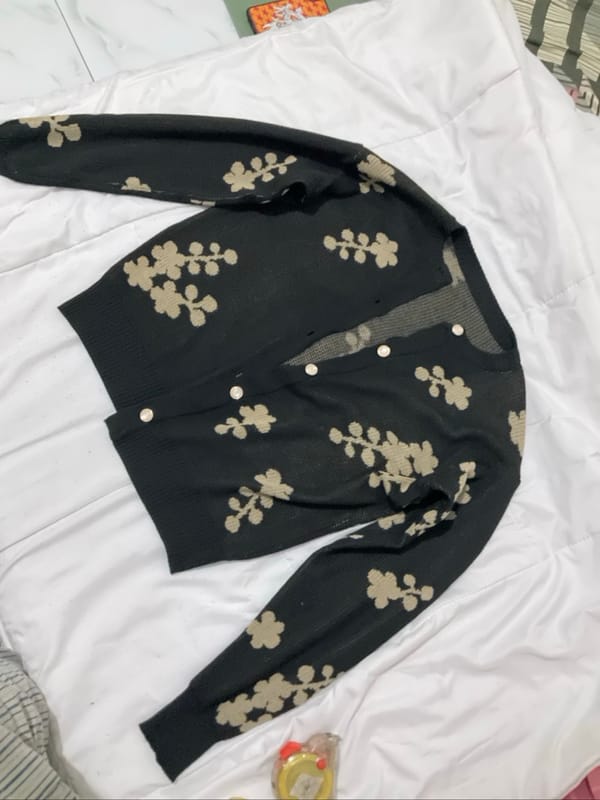 cardigan hitam premium, foto 2