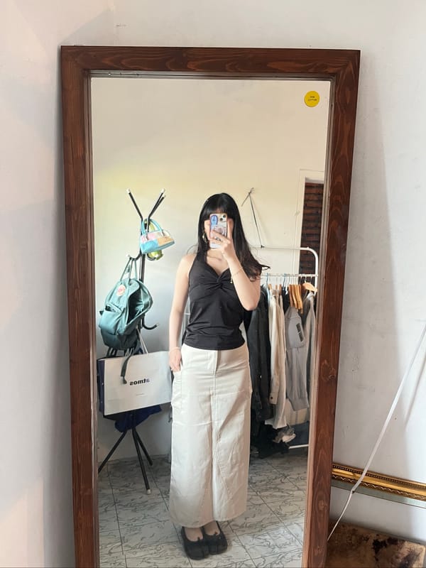 maxi skirts cream, foto 6