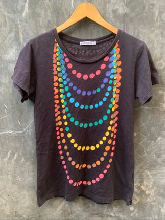 Uniqlo Colorful Necklace Graphic T-Shirt