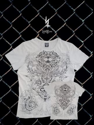 ⚜️Y2K "Goth Archives" AOP Grunge Graphic Tee
