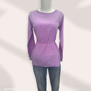 Minimalist Blouse Wanita purple