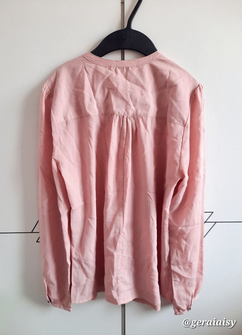 Minimalist Blouse Wanita pink, foto 3