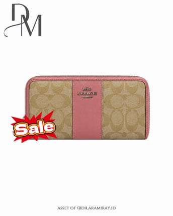 Coach Signature Canvas Long Wallet Pink Y2K (Thrift Wallet)